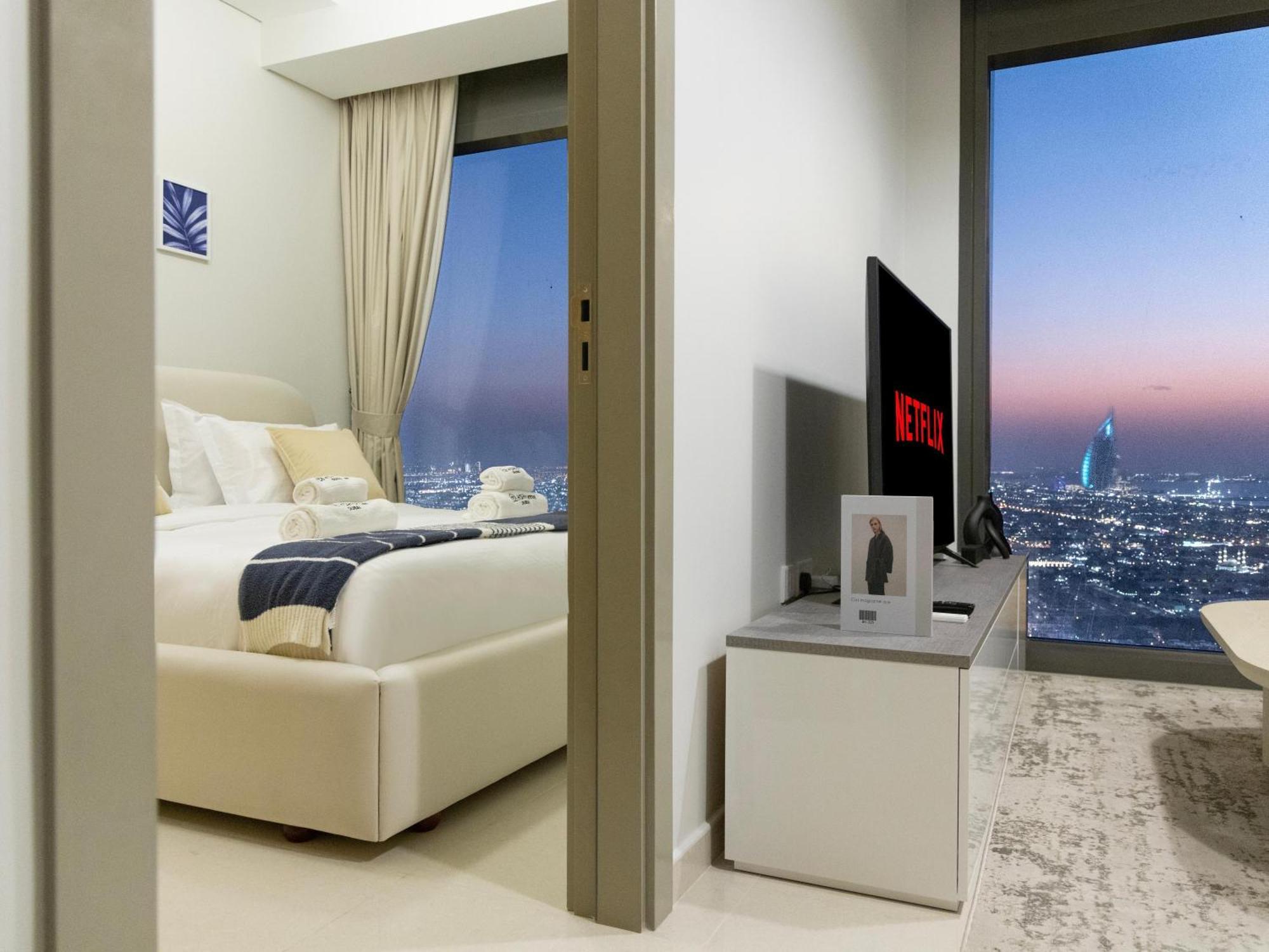 Apartment Skyline Elegance - 2br High Floor - 5min Mall